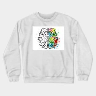 Left Brain Right Brain Crewneck Sweatshirt